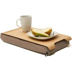 Laptray Tablett mini natürlich mit Sandpolster