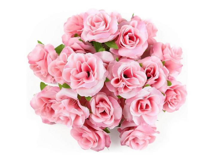 Kunstblumen Rosenköpfe 50er Set Rosa 4 cm, 4 cm, Dekoration, Blumen & Blumentöpfe, Kunstblumen
