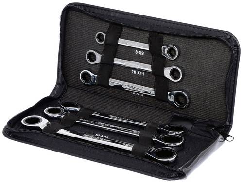 KS Tools 503.4557 Doppel-Ringschlüssel-Satz Schlüsselweite (Metrisch) 8 - 19mm