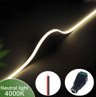 Inspire Curations 3mm Ultra Thin 12V COB LED Strip Light 400 LEDs 4000k 3mm 0.5m