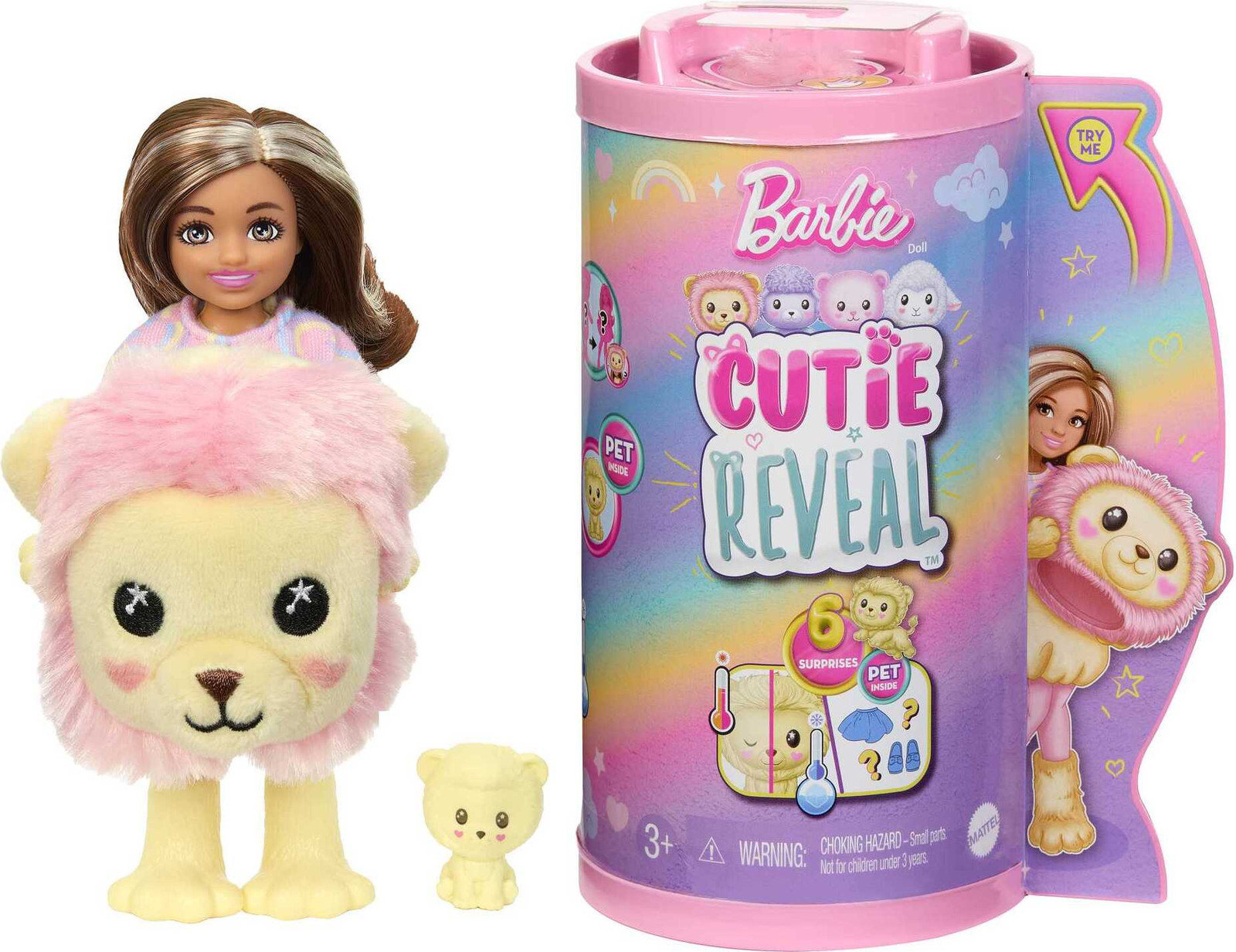 Barbie Cutie Reveal Chelsea T-shirt Leeuw