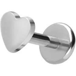 Titan Labret mit Push Fit HERZ