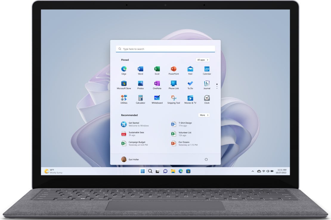 Microsoft Surface Laptop 5 met Intel Core i5-processor, 34,3 cm (13,5 inch), 8 GB RAM, 256 GB opslag, Windows 11 Home