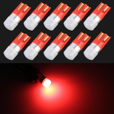 Inspired Deals 10PCS T10 LED Bulb W5W 194 LED Replacement Car Clearance Parking Lights red Light