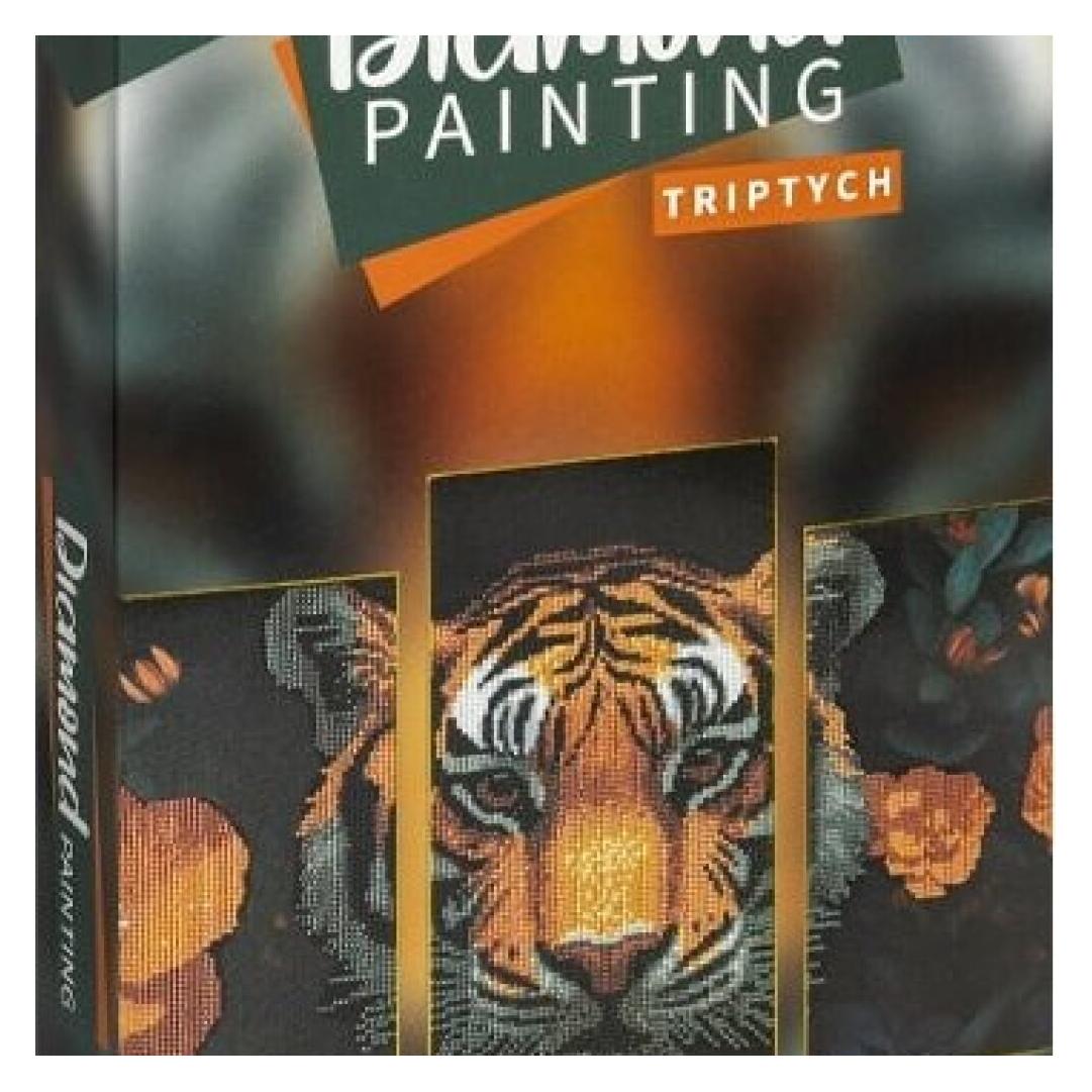 Grafix Diamantmalerei-Triptychon-Set - Tiger (62806553)