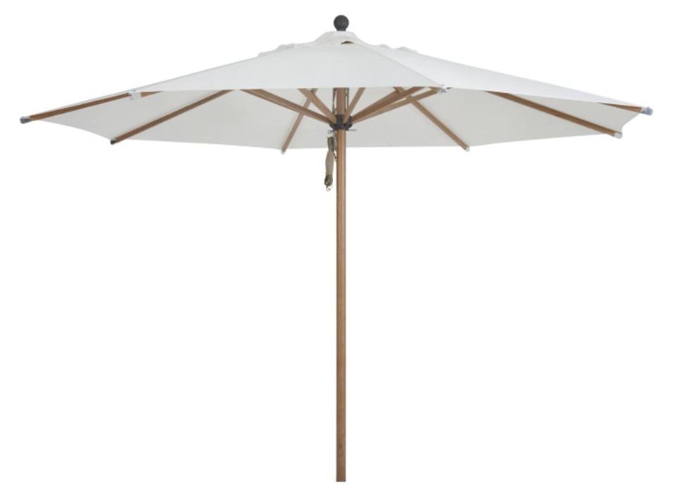 Sonnenschirm Paliano 300 x 252 x 300 cm Aluminium Polyester Braun Weiß