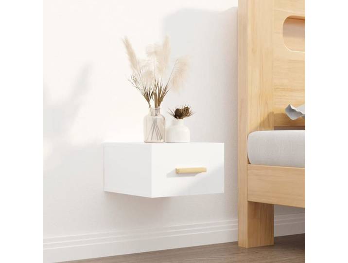Maison Exclusive - Table de chevet murale blanc 35x35x20 cm