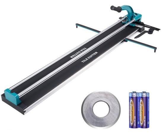 Latios Handmatige Tegelsnijmachine met Dubbele Geleiderails, Snijlengte 120 cm, Snijdikte 4-15 mm, Inclusief Extra Snijwiel