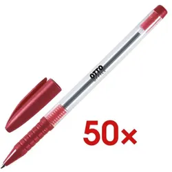 OTTO Office Budget 50er-Pack Einwegkugelschreiber »Stick« rot