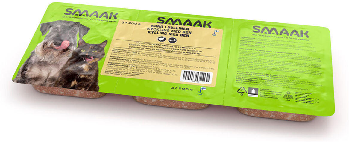 Smaak Raw Complementary Chicken Minced With Bones