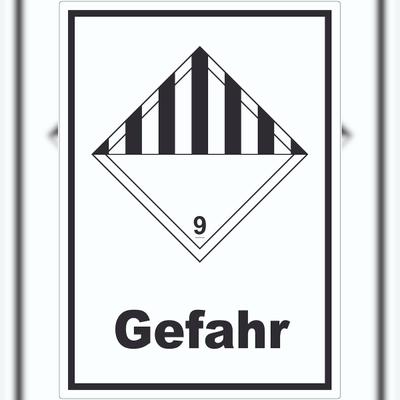 HB-Druck Aufkleber verschiedene Gefahren Gefahr Stoffe Material miscellaneous A9 (37x52mm)