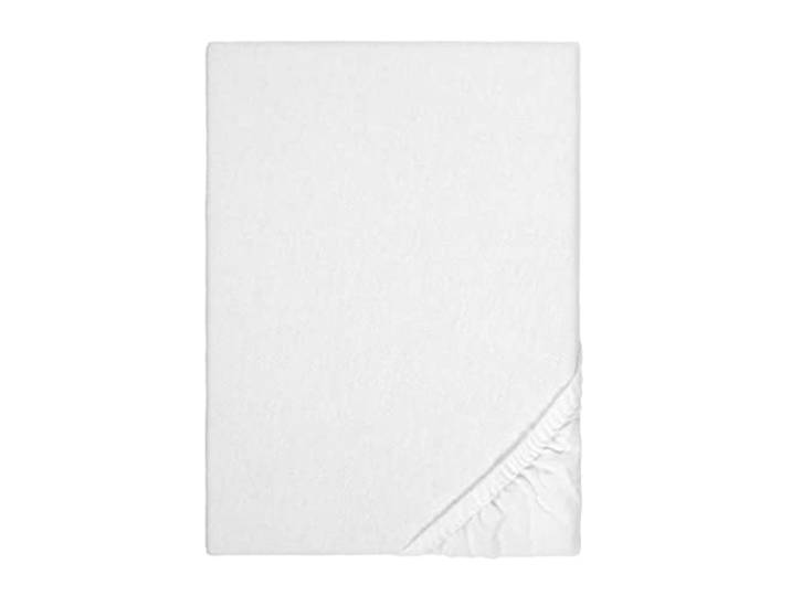 biberna Sleep & Protect 0808421 Spannbetttuch Stretch-Molton (max. Matratzenhöhe 22cm), hohe Feuchtigkeitsaufnahme 1x 140x200 cm weiß