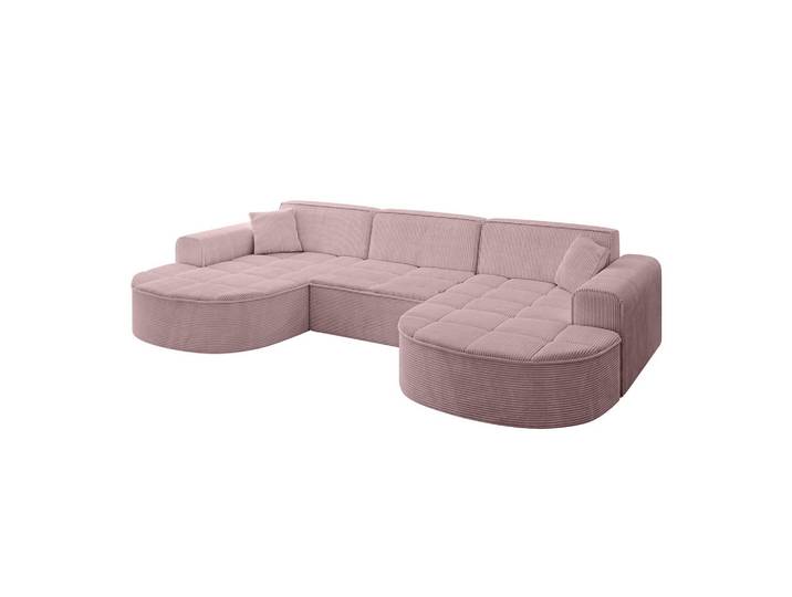WOHNLANDSCHAFT TARO-U1 - 303x171x79,5 cm Rosa