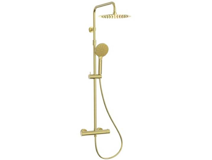 Essebagno Luisa colonne de douche thermostatique or brossé