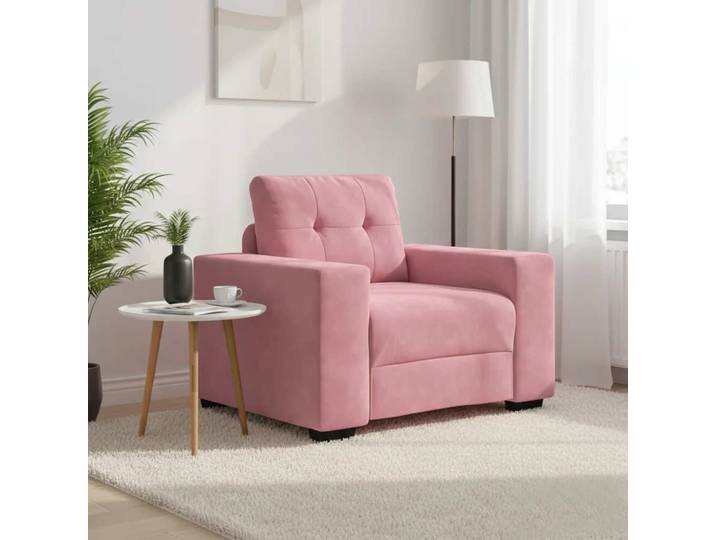 vidaXL Sessel Rosa 100x78x80 cm Samt