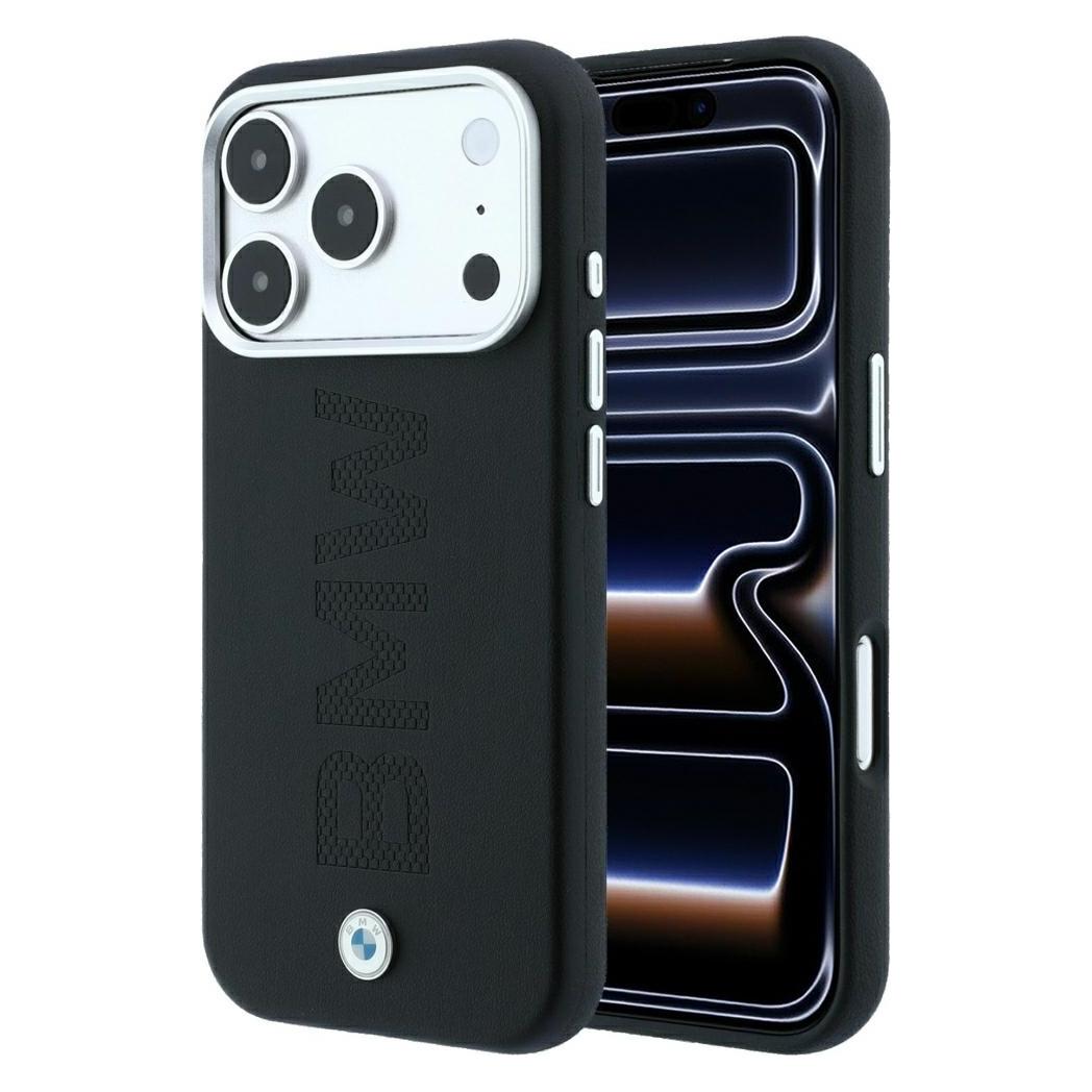 BMW Etui Sign Centered Deboss MagSafe do iPhone 18 Pro Max / 17 Pro Max czarny (Apple iPhone 17 Pro Max, Apple iPhone 18 Pro Max) (BMW001228)