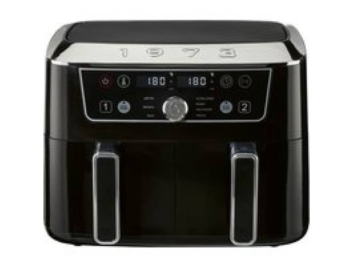 SILVERCREST® Friteuse à air chaud double zone Retro 1973, noir