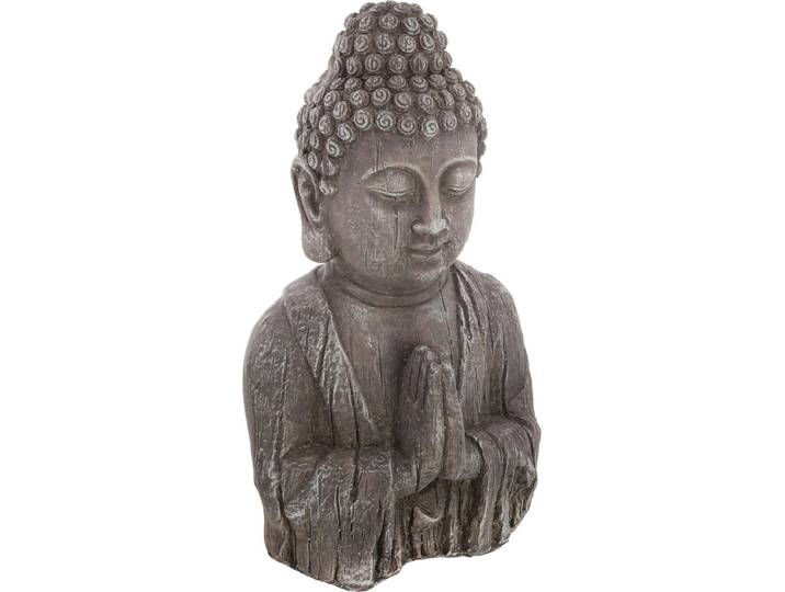 Boeddha Buste - Buddha - Boeddha - Hoofd - Biddend - binnen of buiten - kunststeen - 50 cm