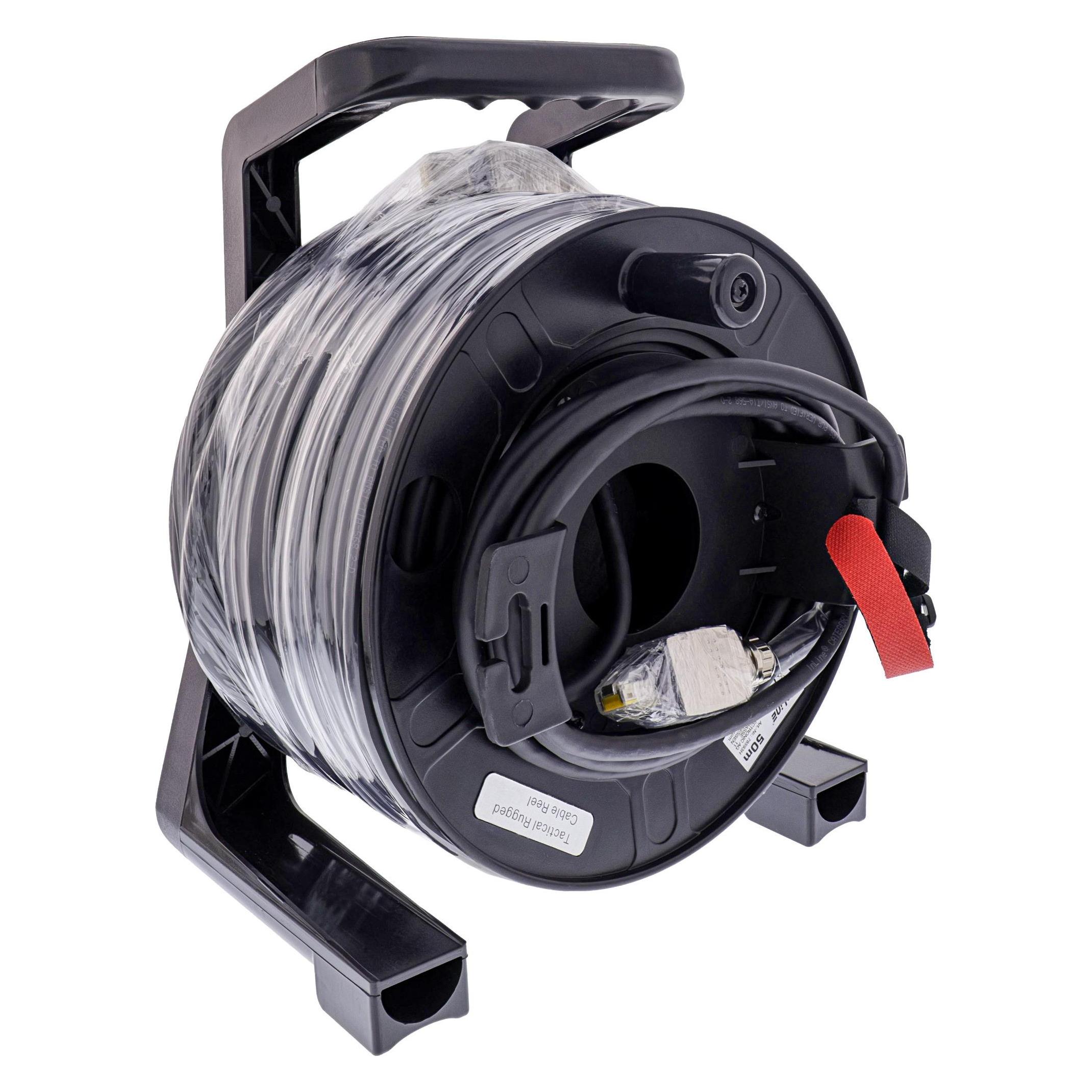 InLine Netzwerk-Kabeltrommel IP67 Outdoor PUR Harting (S/FTP, CAT6a, 50 m) (78593H)