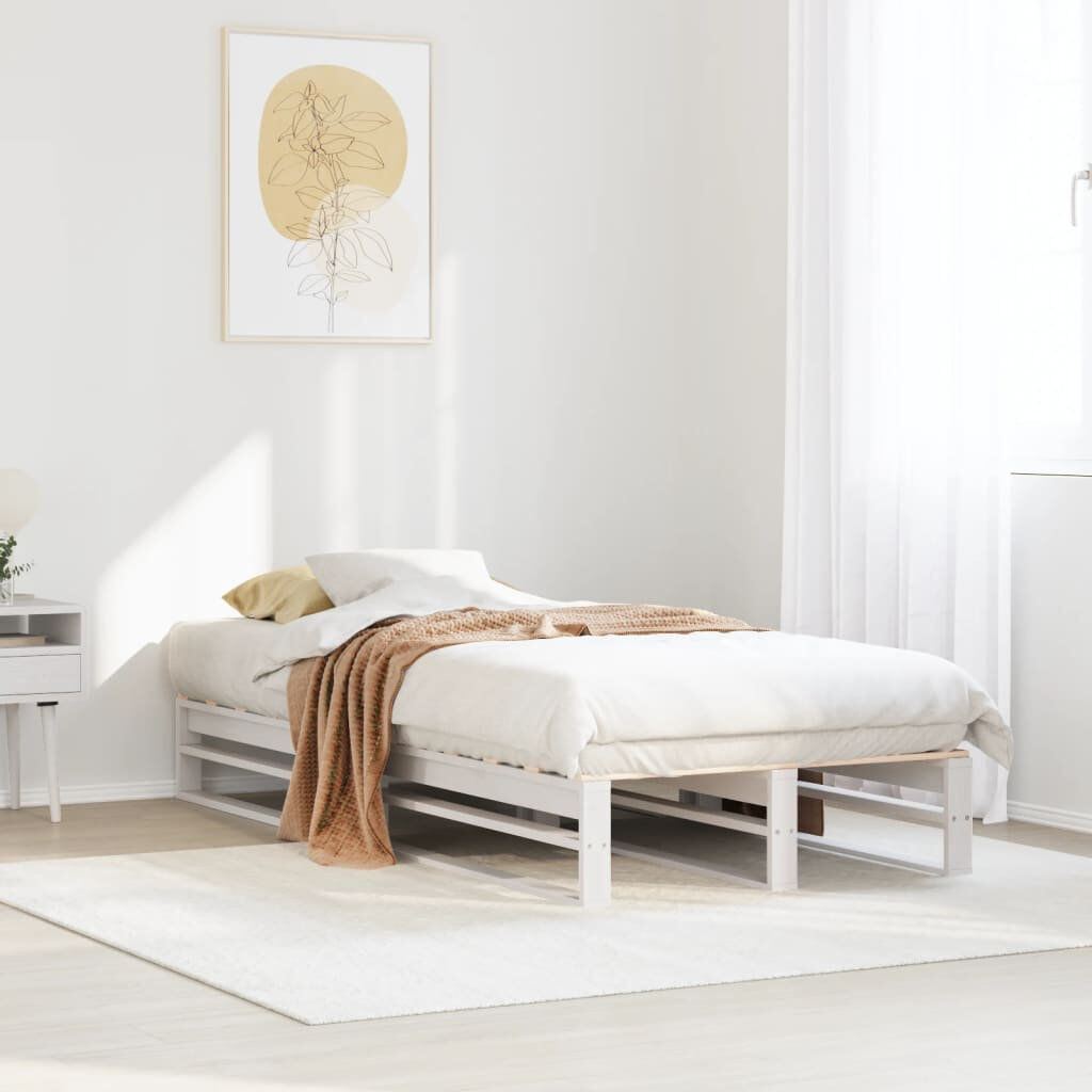 ClassicLiving Conrada Solid Wood Bed White European Single (90 x 200cm)