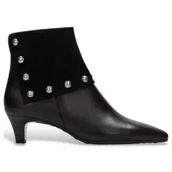 Hispanitas für Damen. HI265062 Wiener Lederstiefeletten schwarz (39), 1 bis 3 cm, Reißverschluss, Lässig