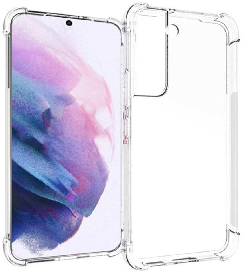 INCOVER Samsung Galaxy S22 Shock-Proof Fleksibelt Plastik Bagside Cover - Gennemsigtig