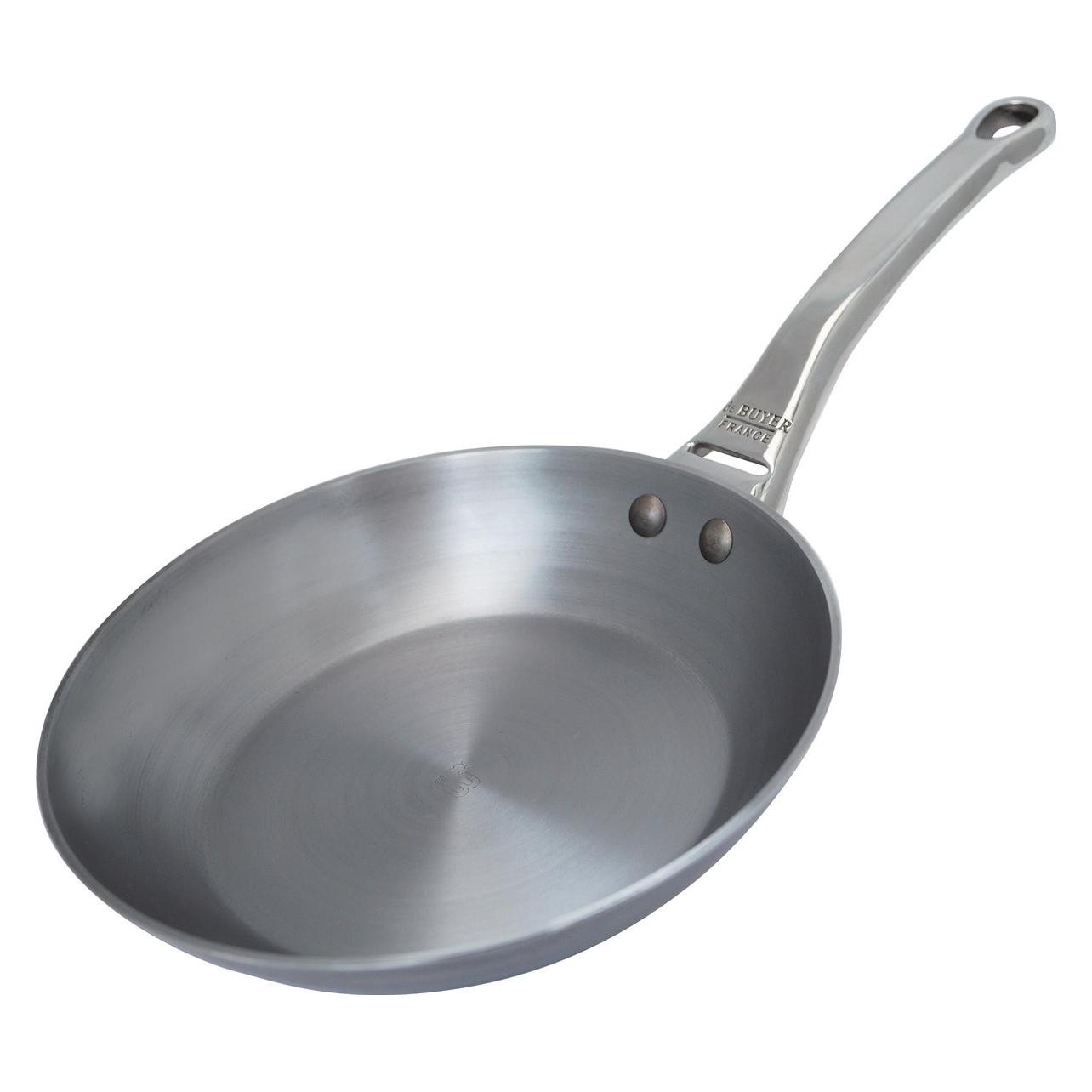 de Buyer Mineral B Pro Stahlbratpfanne (Bratpfanne, Carbonstahl, 28 x 4 cm) (5680.28)