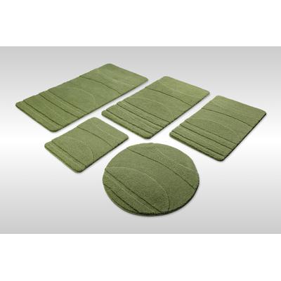 Wecon home "Marc" Höhe 25 mm rutschhemmend beschichtet schnell trocknend Badteppich, Hoch-Tief-Linien, weich, rutschhemmend, waschbar, getuftet
