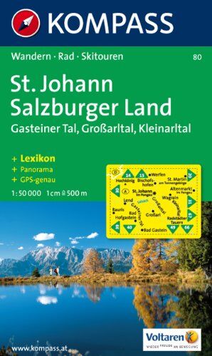St. Johann - Salzburger Land: Wanderkarte mit Aktiv Guide, Panorama, alpinen Skirouten und Radrouten. GSP-genau. 1:50000 - Preis vom 09.10.2026 07:28:09 h