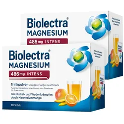 Biolectra Magnesium 486 mg Doppelpack 2X20 St