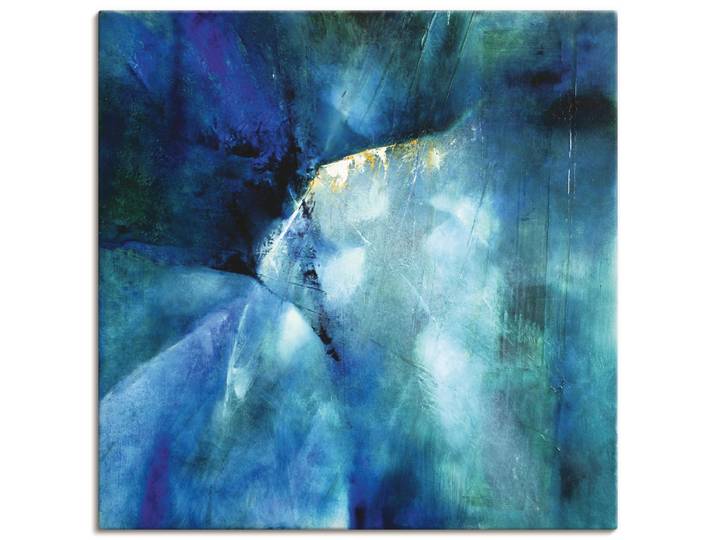 Leinwandbild ARTLAND Komposition in blau , blau (farbe bild(er): blau), B:70cm H:70cm, Bilder, Leinwandbild, auf Holzrahmen gespannt