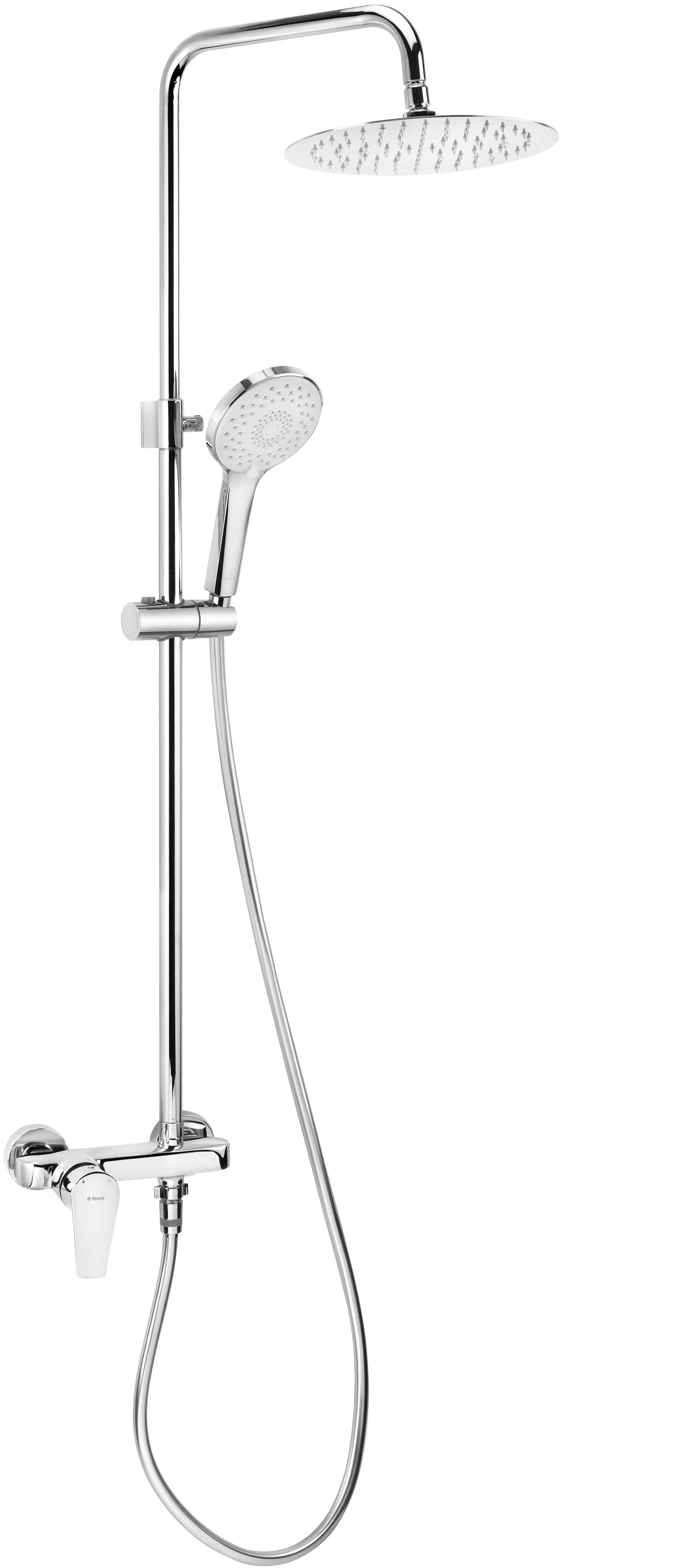 Deante | Regendusche mit Mischbatterie - Stahl - 3-funktionale Handbrause - einzigartiges Design