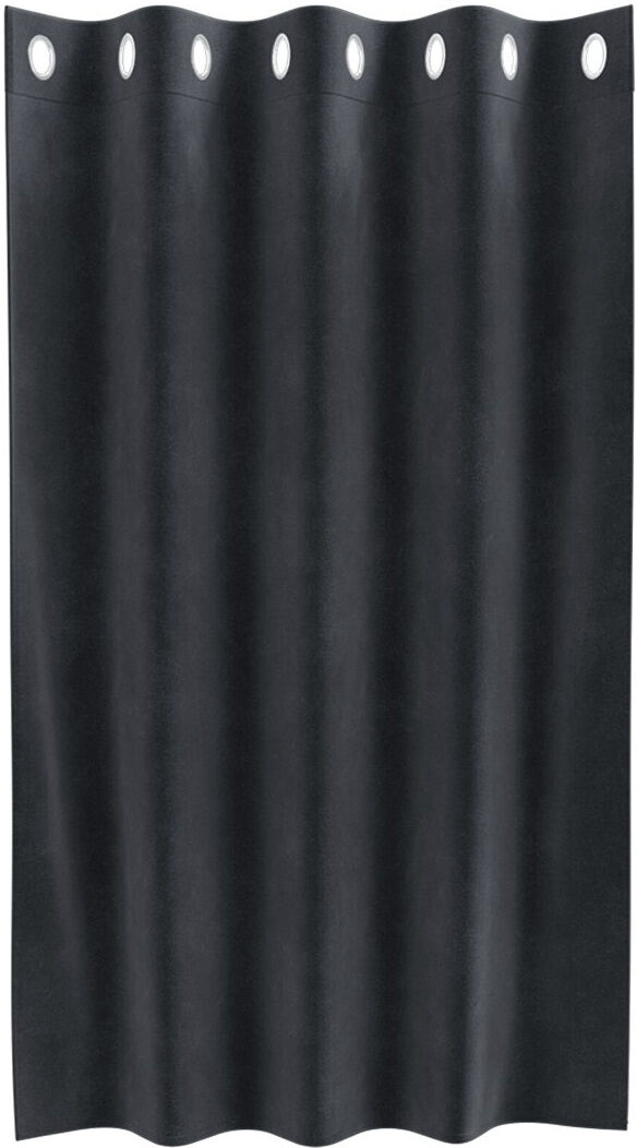 17 Stories Curtains Polyester Medium Decorative Inlays Charcoal 140cm Width x 140cm Drop