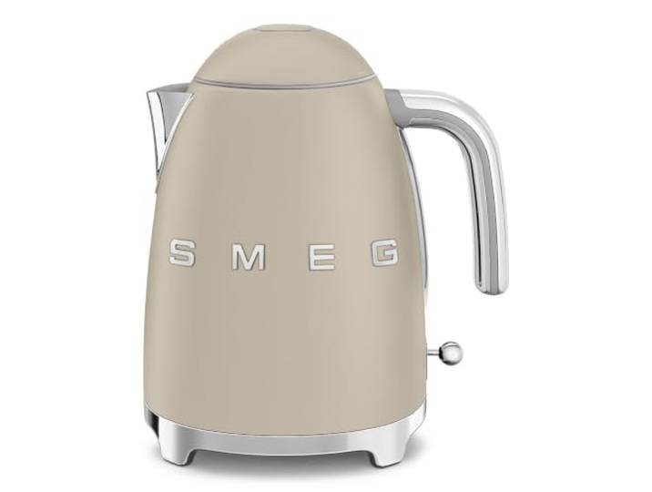 Smeg, KLF03MLMEU 1.7L Wasserkocher, Soft-Opening-Kannenverschluss, Herausnehmbarer Anti-Kalkfilter aus Edelstahl, Automatische Abschaltung bei 100°C, Rutschfeste Stellfüße, 2400W Leistung, Moonlight