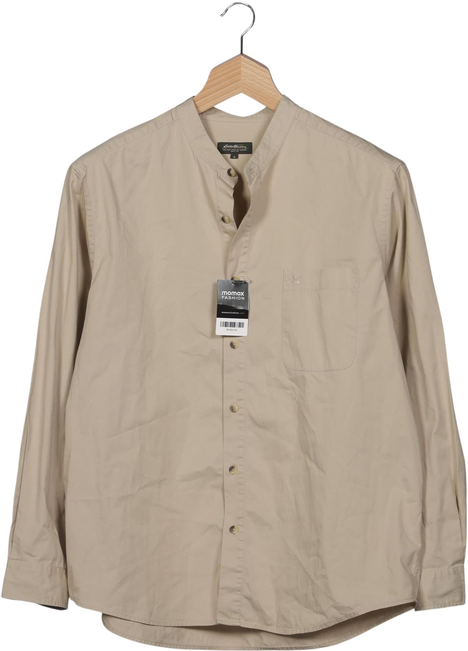 Eddie Bauer Herren Hemd, Beige, Gr. XL, Baumwolle - Second Hand