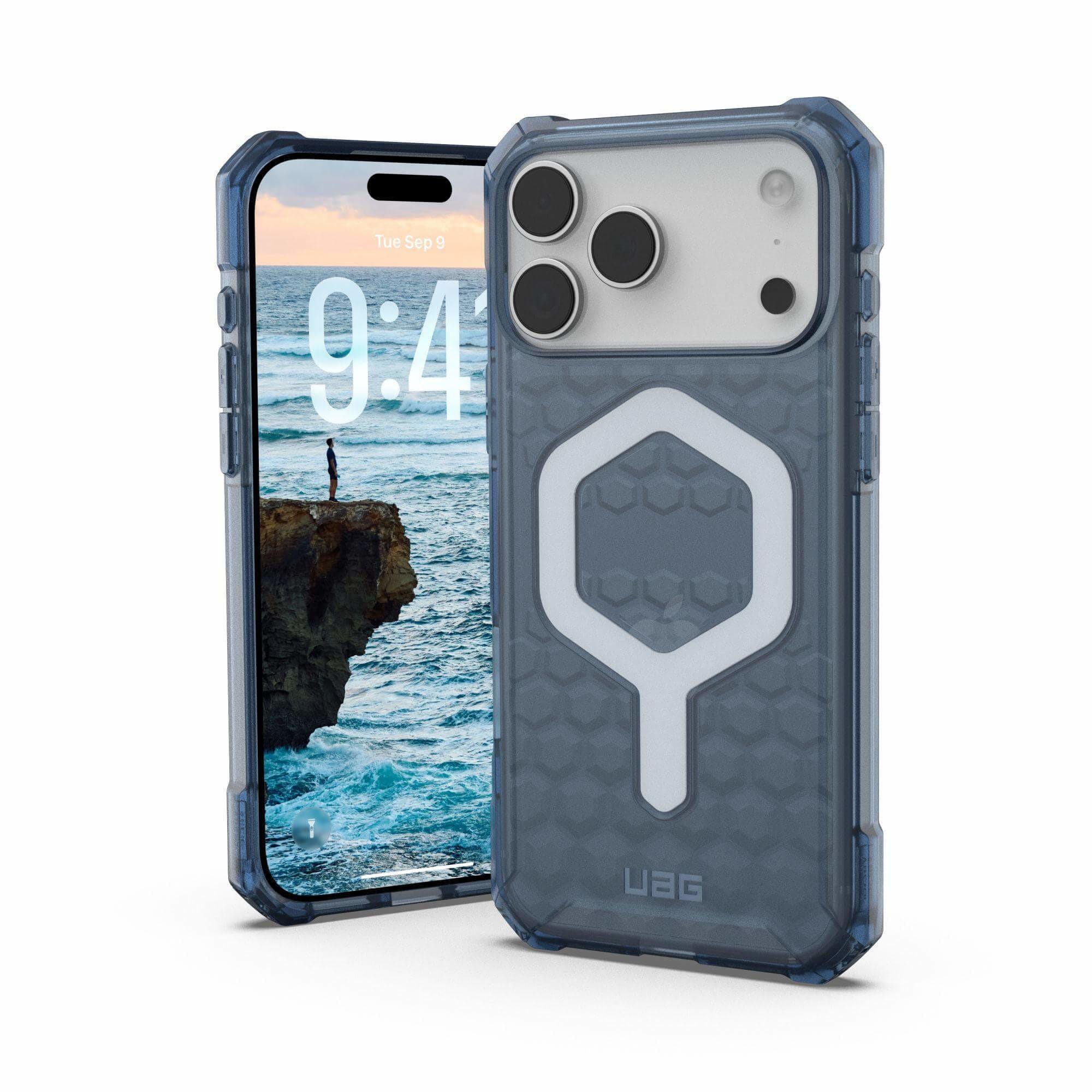 UAG Urban Armor Gear Essential Armor MagSafe Case Apple iPhone 17 Pro Max cloud blau