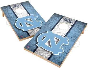 Skip's Garage Vintage North Carolina Tar Heels UNC 2x4 Tailgate Cornhole Boards