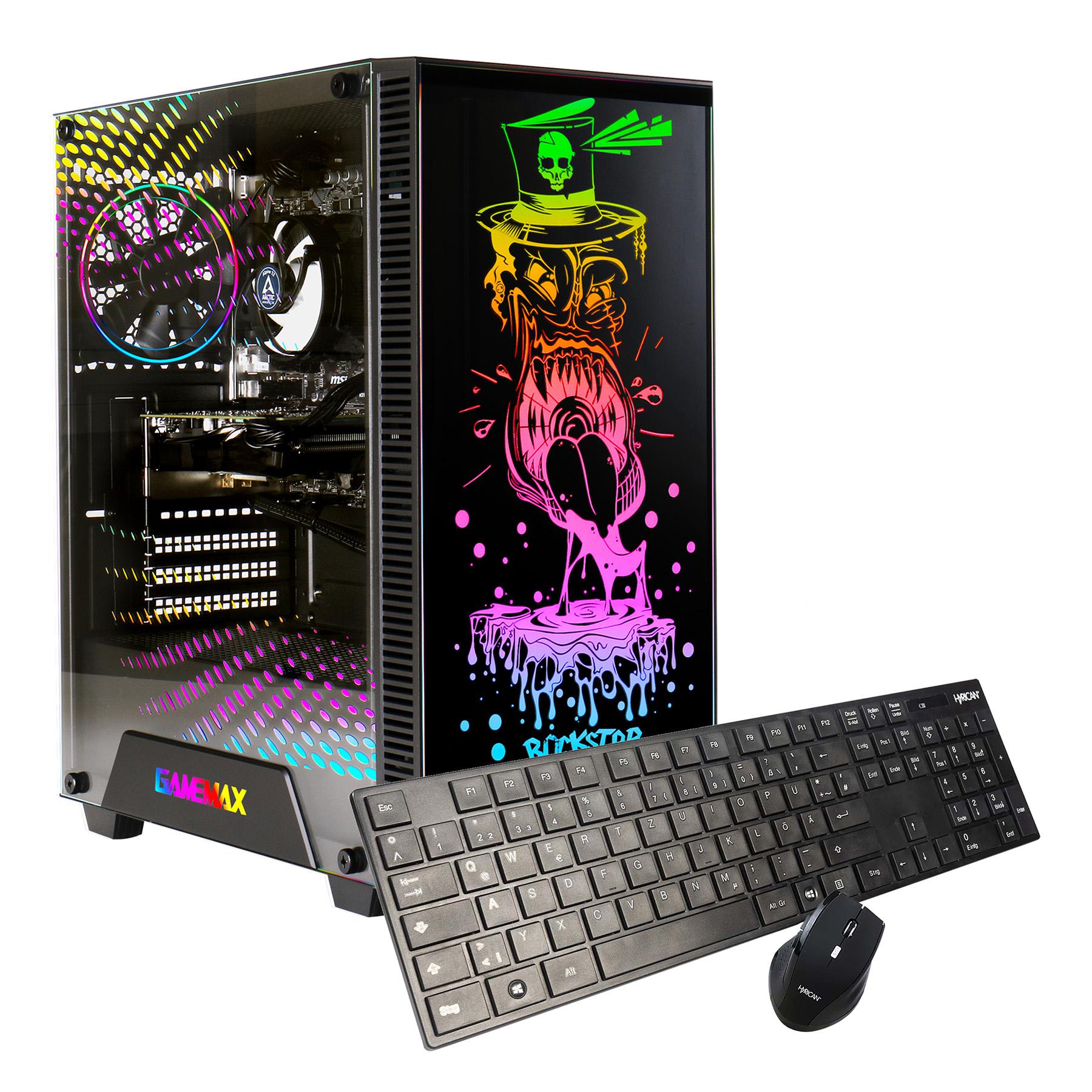 GAMEMAX Multimedia-PC Rockstar 8140 AMD Ryzen 7 5700G 16GB RAM 1TB SSD Radeon Graphics Windows 11
