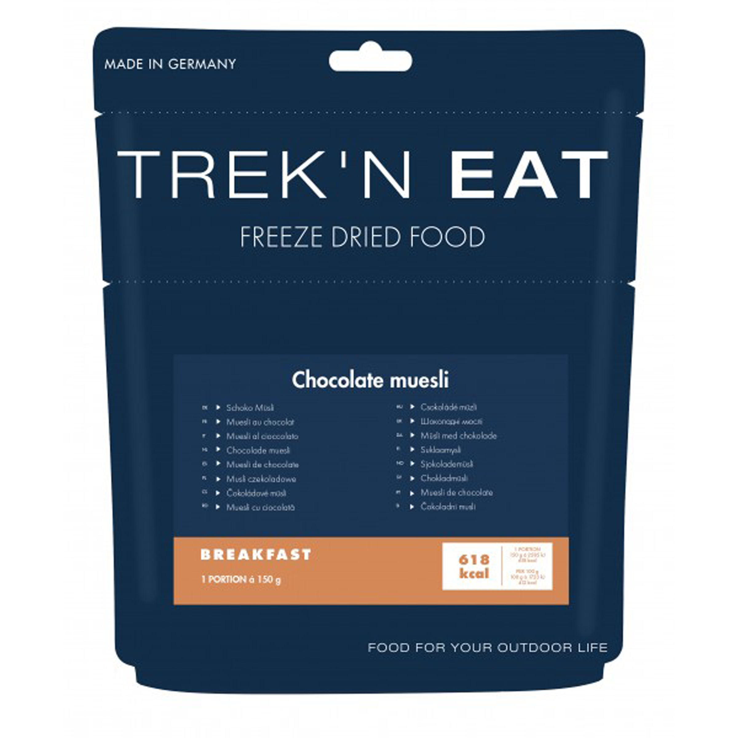 Trek'n Eat Schokomüsli Trekkingnahrung blau Größe 150g