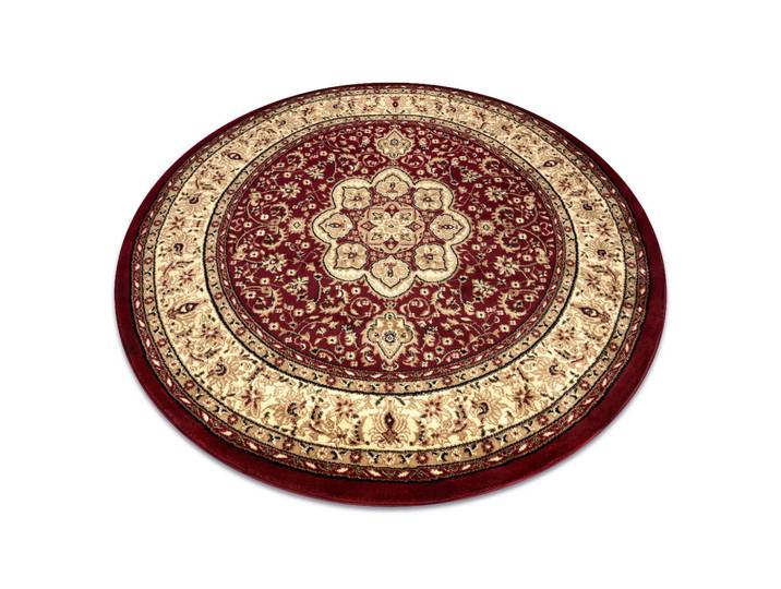rugsX Teppich Royal 150 cm, Rot, Rund, 150x150 cm, Teppiche und Böden, Teppiche