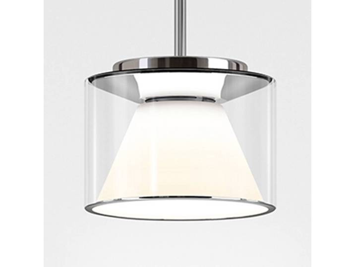 Serien Lighting Designer Hängeleuchte Drum S, dimmbar, klar / transparent, für Wohn- / Esszimmer, Glas, Modern