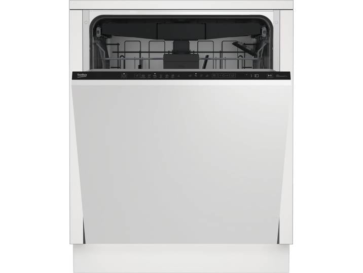 BEKO vollintegrierbarer Geschirrspüler BDIN16R46W, 9,5 l, 15 Maßgedecke, Quick&Shine – schnelle Reinigung mit optimaler Trocknung