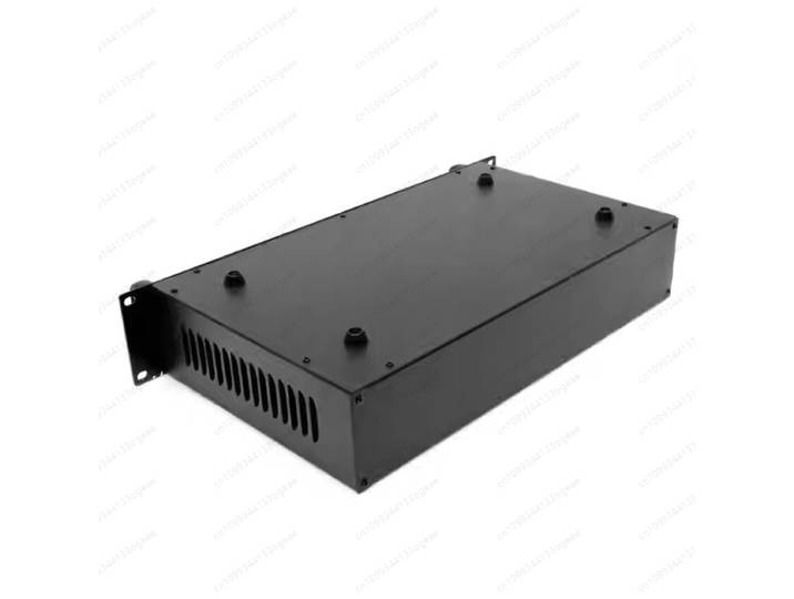 Noir 19 pouces 2U projet bricolage châssis boîte de commutation de données châssis serveur de communication de puissance châssis 425*88*250mm 4891461