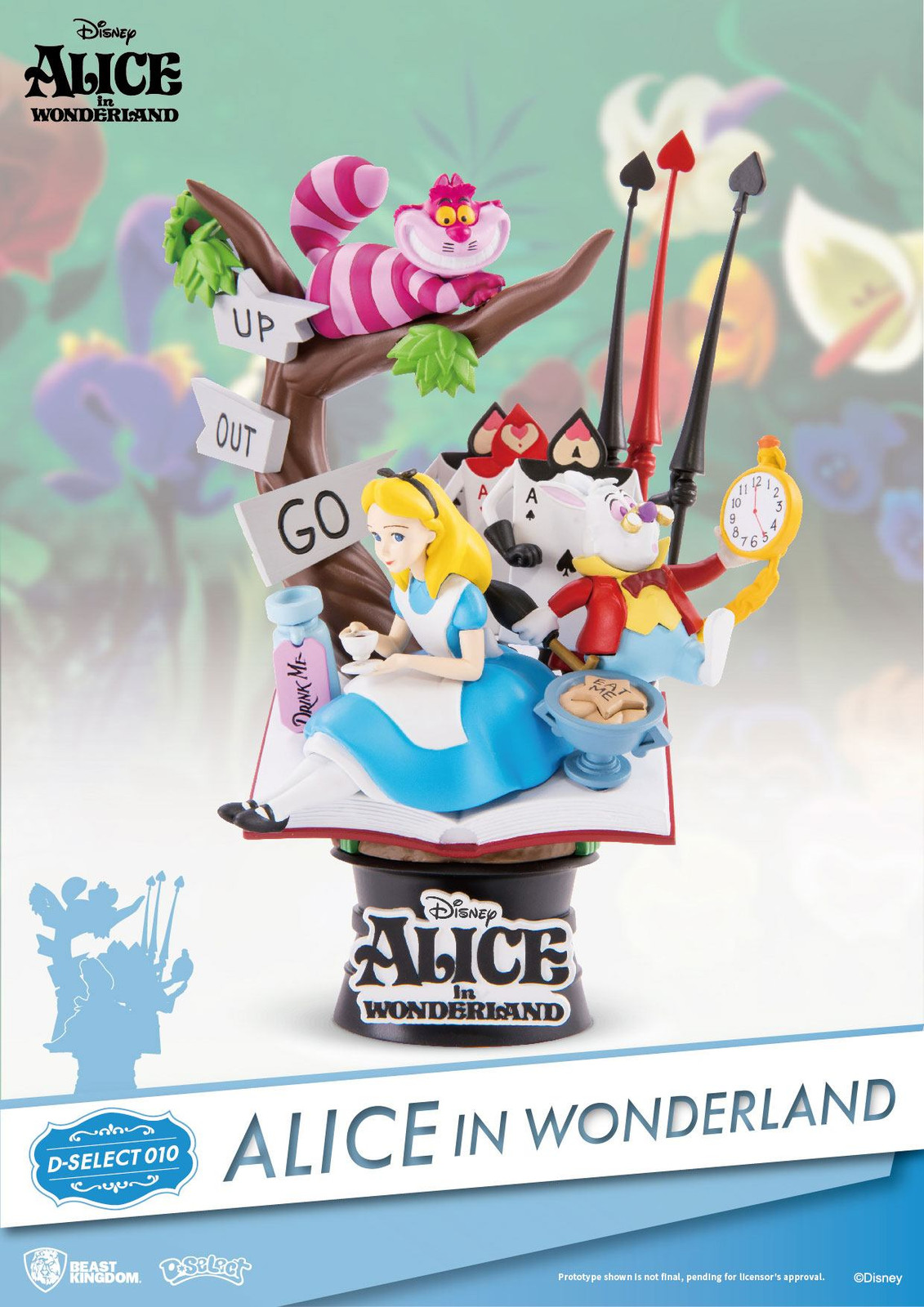 Beast Kingdom Toys Alice in Wonderland D-Select PVC Diorama BKDDS-010, 15 cm
