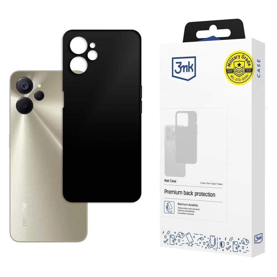 3MK Realme 10 5G - Matt Case black (Realme 10S 5G) (3mk Matt Case(445)-0)