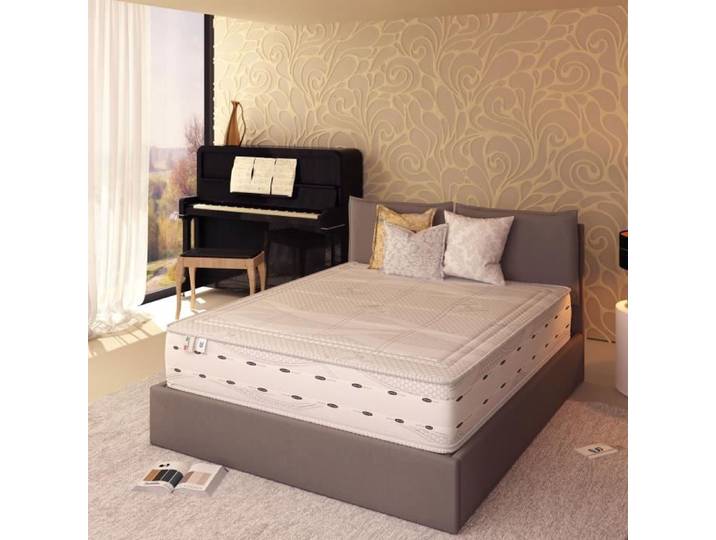 Matelas CHOPIN 90x200cm - 800 Ressorts ensachés - Revetement dehoussable Silver Safe Therapy - Confort optimal