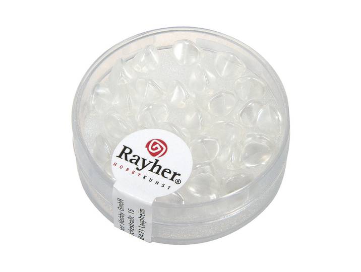 Rayher Glasperle Dreikant 7 mm 32 Stück