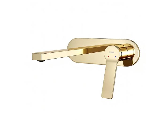 WASCHTISCHARMATUR mit Luftsprudler Messing Champagnergold