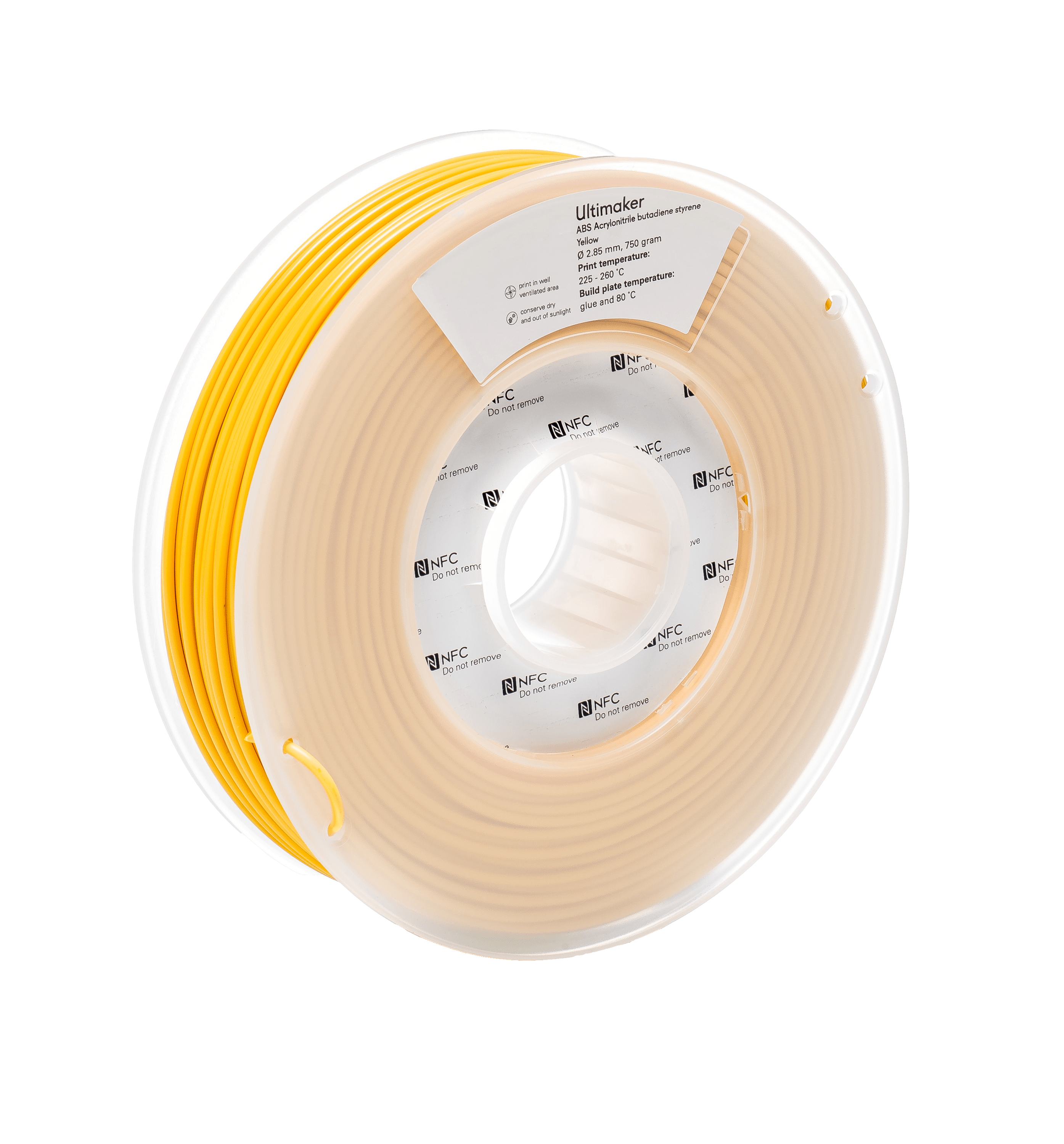 Ultimaker ABS - 2.85 mm - 750 g - Yellow 1629