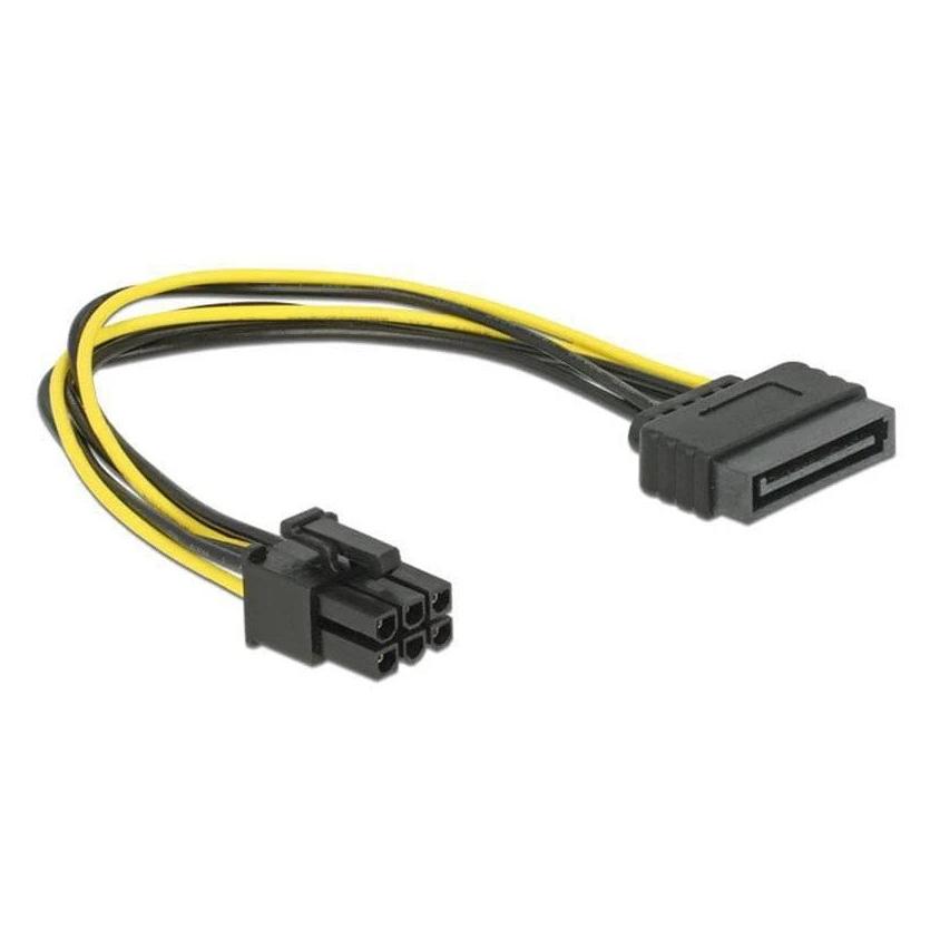 Delock Stromadapter (21 cm, 15 pin S-ATA, 6 pin PCI-Express) (82924)